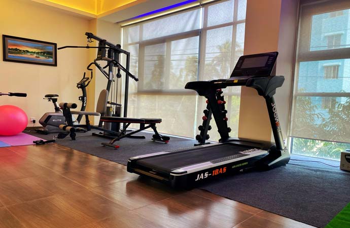 Modern fitness center